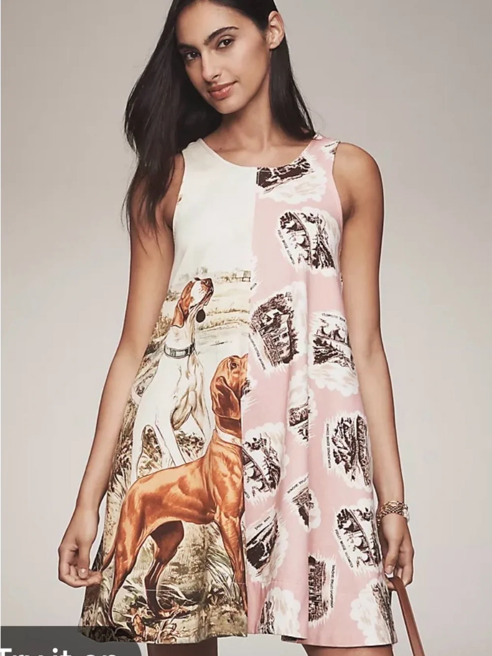 NWT Maeve for Anthropologie Keiko Mini Dress Dogs Medium - Picture 1 of 6